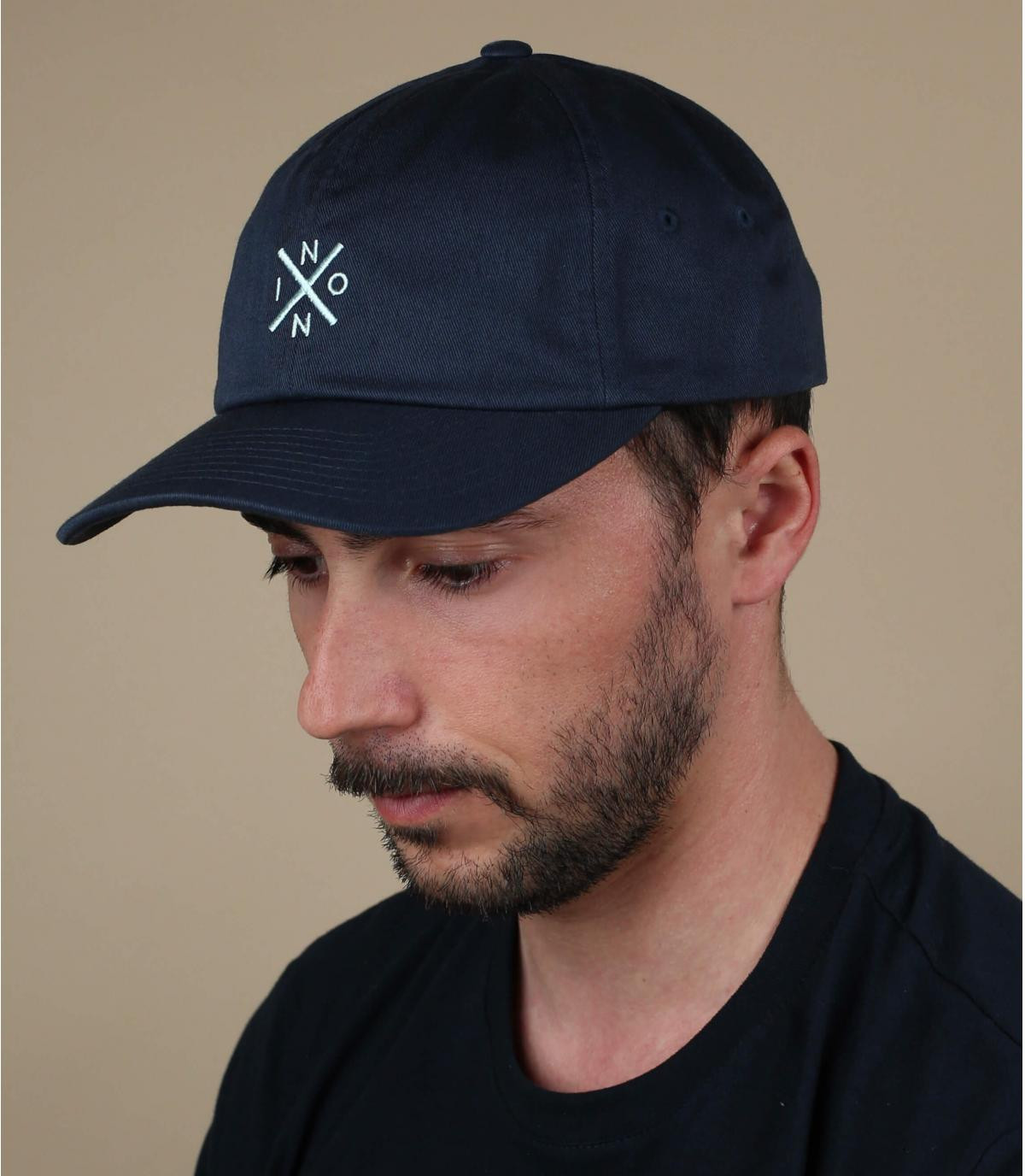 blue Nixon cap Prep Strapback navy turquoise